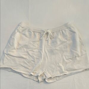 Women's White Casual Shorts
